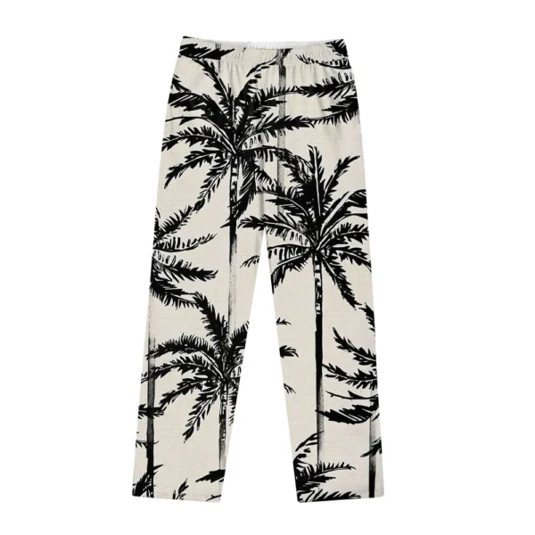 Men's Cotton Knitted Sports Pants Fashion Printed casual Sweatpants With Pockets - Image 8