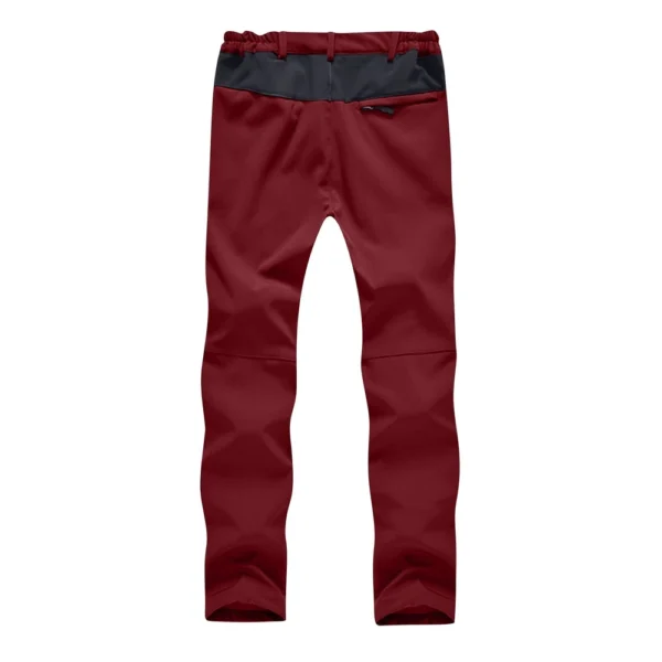 Womens Waterproof Breathable Rain Pants Plush Windbreak Ladies Trousers - Image 8
