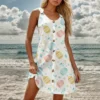 Women's Printed Easter Dresses Casual Sundresses Summer Fashion Loose Dress - Image 31