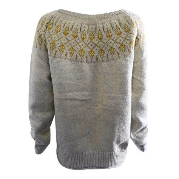 Women's Fashionable Casual Printed Round Neck Pullover Loose Long Sleeved - Image 11