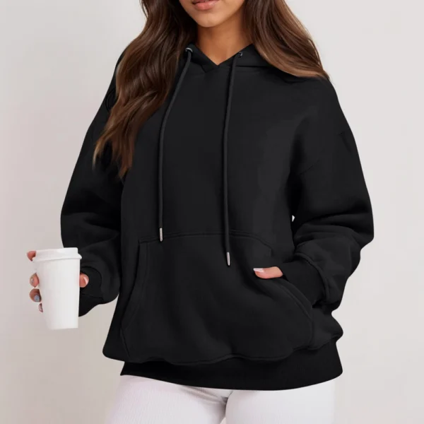 Women's Solid Color Sweatshirts Long Sleeve Round Neck Casual Comfortable Loose