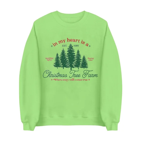 Women's Sweatshirt Sports Christmas Print Pullover Sweatshirt Round Neck Long - Image 23