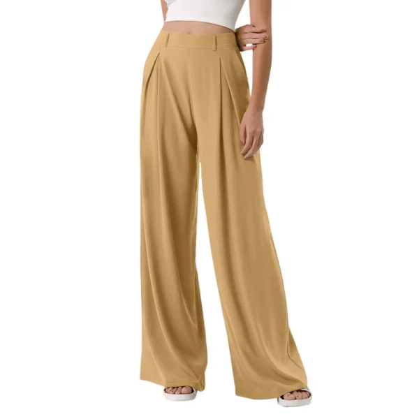 Women's High Waisted Work Pants Casual Outfits 2024 Office Trousers with Pockets - Image 11