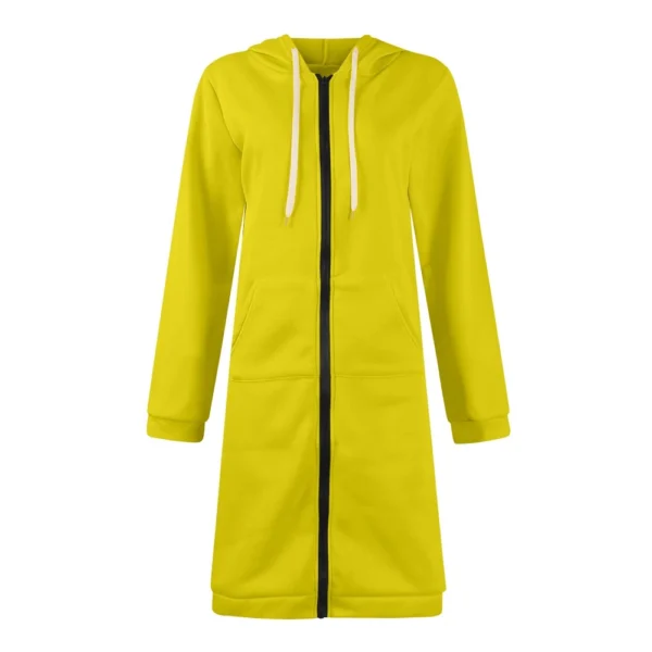 Women's Zip Up Hoodies Oversized Fleece Long Sleeve Sweatshirts Jacket Coat - Image 4