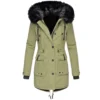Women's Fashion Plus Fleece Thickened Cotton-padded Winter Coat Pie Overcome - Image 8