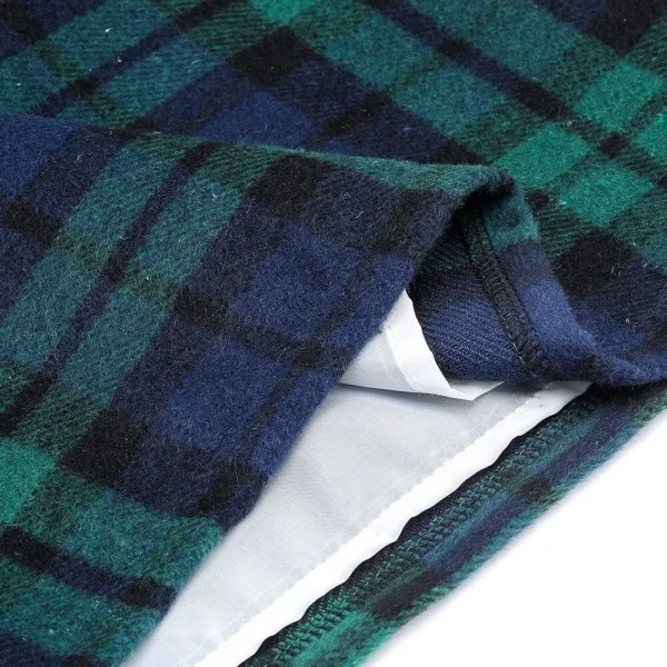 Womens High Waist Plaid Skirt Bodycon Pencil Wool Mini Skirts - Image 4