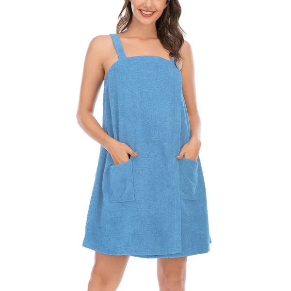 Women's Summer Homewear Bathrobe Absorbent Bath Towel Comfortable Women's - Image 32