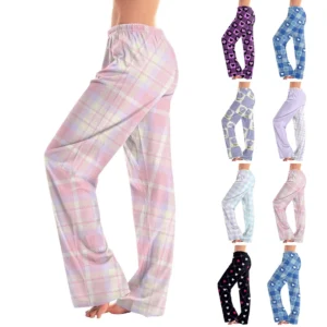 Women's Winter Soild Colored Pants, Full Length Pants, Sports Pants, Home Pants