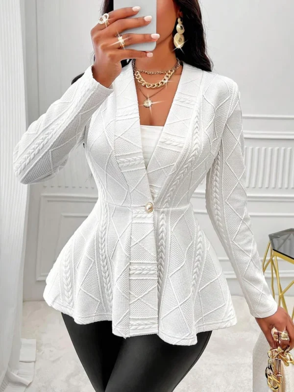 Black suit long sleeve jacket women - Image 6