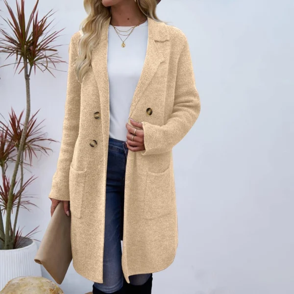Women's Fashionable All-match Mid-length Woolen Coat - Image 31