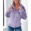 Women's casual loose warm long-sleeved jacket - Image 15