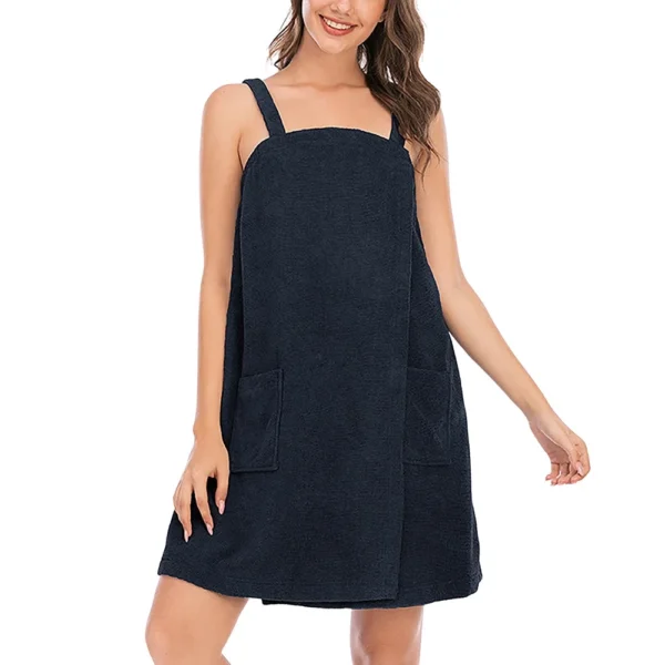 Women's Summer Homewear Bathrobe Absorbent Bath Towel Comfortable Women's - Image 35