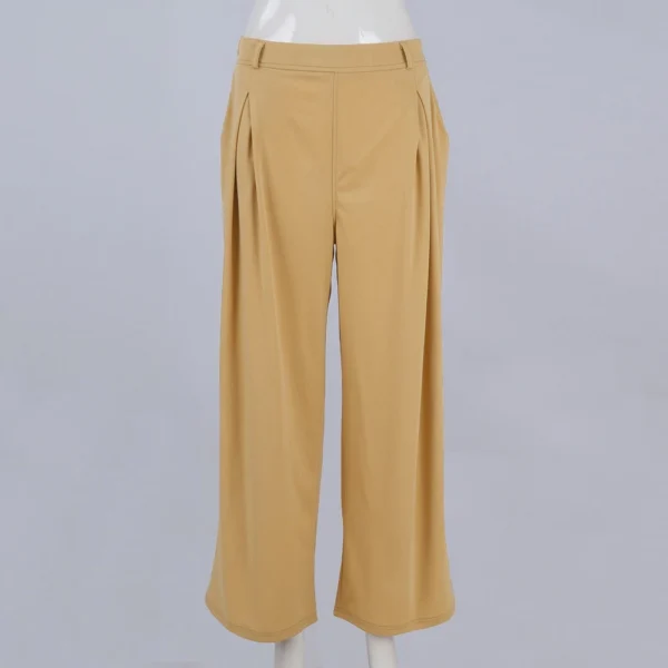 Women's High Waisted Work Pants Casual Outfits 2024 Office Trousers with Pockets - Image 6