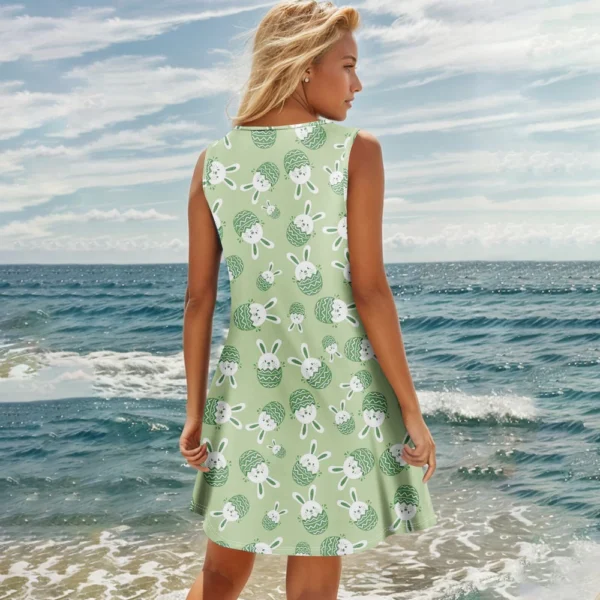 Women's Summer Dresses Fashion Easter Sundresses Printed Casual Loose Dress - Image 12
