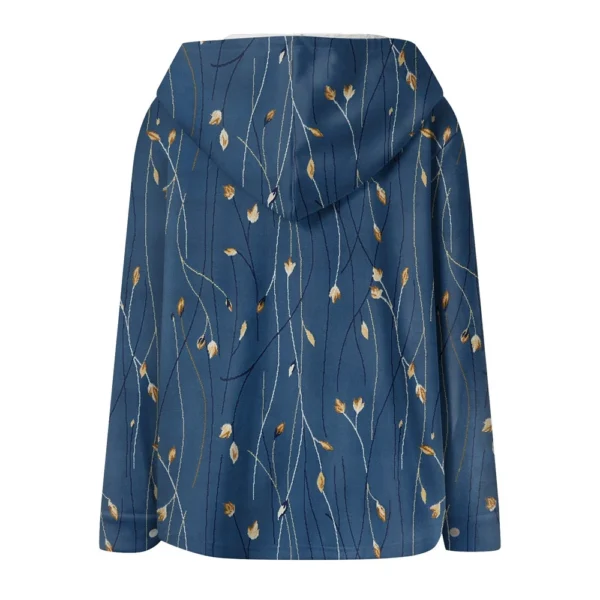 Women's Coat Casual And Fashionable Composite Thick And Warm Printed Hooded - Image 12