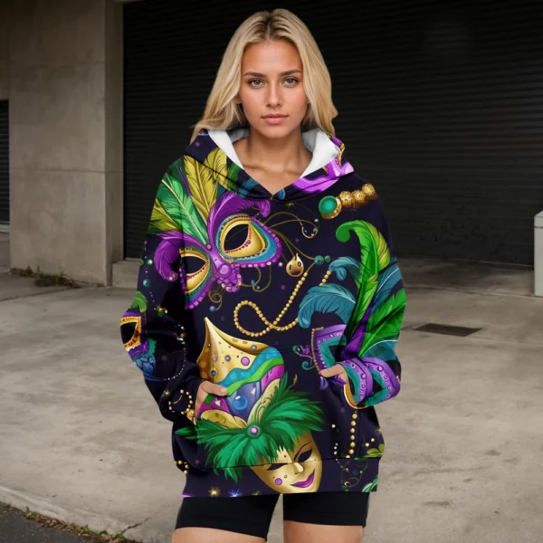 Womens Oversized Sweatshirts Fleece Hoodies Long Sleeve Shirts Pullover Fall - Image 19