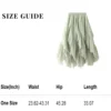 Women's Fashion Casual Solid Color High Waist Ruffle Splicing Mesh Half-body - Image 15