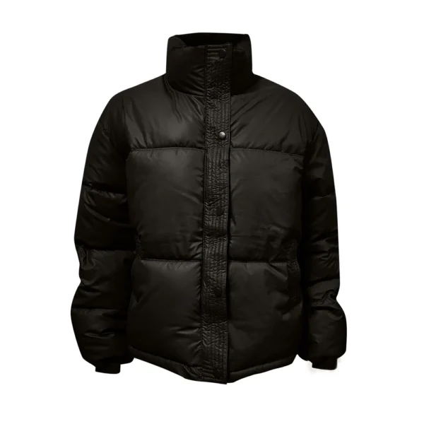 Women's Short Winter Warm Cotton Jacket Single Breasted Zipper Jacket - Image 9