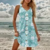 Women's Printed Easter Dresses Casual Sundresses Summer Fashion Loose Dress - Image 16