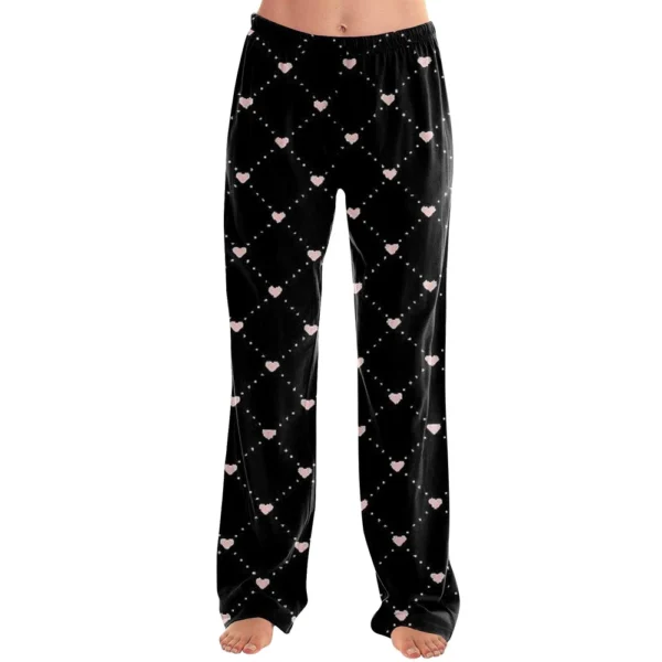 Women's Winter Soild Colored Pants, Full Length Pants, Sports Pants, Home Pants - Image 3
