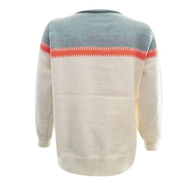 Women's Fashionable Casual Printed Round Neck Pullover Loose Long Sleeved - Image 10