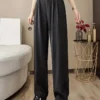 Women's casual long casual loose trousers suit pants women - Image 12