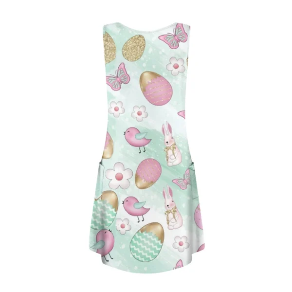 Women's Fashion Dresses Loose Sundresses Summer Casual Printed Easter Dress - Image 11