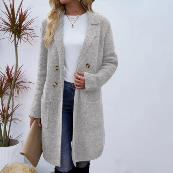 Women's Fashionable All-match Mid-length Woolen Coat - Image 28