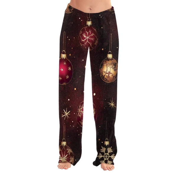 Women's Halloween Printed Casual Pants Drawstring Elastic Waist Drawstring - Image 43
