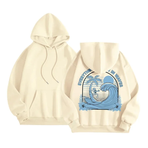 Women's Pullover with Pockets Fashion Long Sleeve Lightweight Hoodies - Image 13