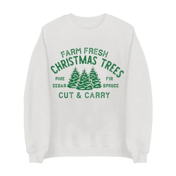 Women's Sweatshirt Sports Christmas Print Pullover Sweatshirt Round Neck Long - Image 41