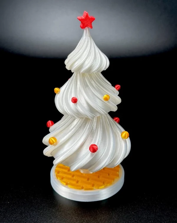 Indoor Christmas Tree Shop Rotating Scene Holiday Decoration with Lights - Image 5