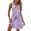 Women's Printed Easter Dresses Casual Sundresses Summer Fashion Loose Dress - Image 3