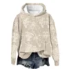 Women's Tops Sweatshirt Print Round Neck Hooded Casual - Image 17