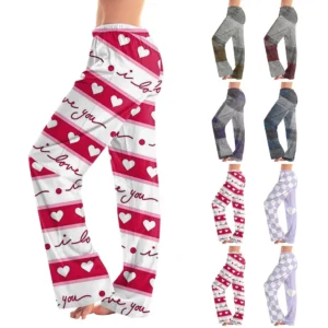 Women's Winter Soild Colored Pants, Full Length Pants, Sports Pants, Home Pants