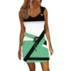 Women's Fashion Casual Printed Sleeveless Drawstring Dress With Pockets - Image 12