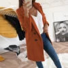 Women's casual suit collar slim fit - Image 9