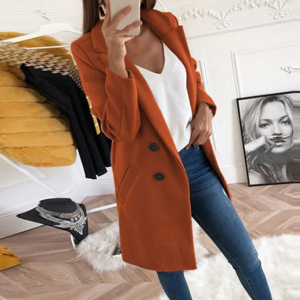 Women's casual suit collar slim fit - Image 9