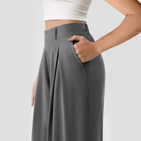 Women's High Waisted Work Pants Casual Outfits 2024 Office Trousers with Pockets - Image 5