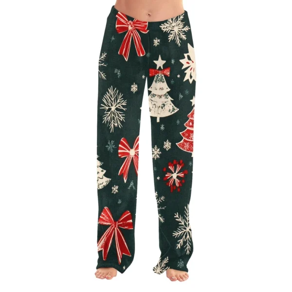 Women's Halloween Printed Casual Pants Drawstring Elastic Waist Drawstring - Image 19