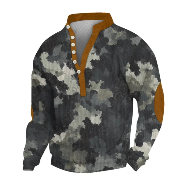 Men's new half zipper long sleeved tactical arm pullover training men's clothing - Image 20