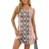 Women's V-neck Summer Casual Beach Vacation Women's Sleeveless Vintage Print - Image 55