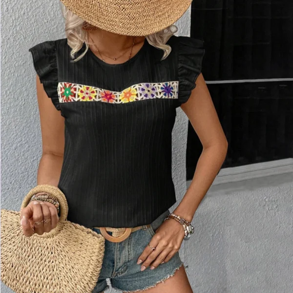 Women's Loose Daily Printed Casual Round Neck Fashion Short Sleeved T-Shirt - Image 10
