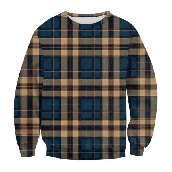 Men's Casual Fashion Comfortable Plaid Round Neck Pullover Sweatshirt Sweatshirt - Image 12