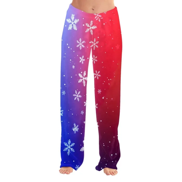 Women's Halloween Printed Casual Pants Drawstring Elastic Waist Drawstring - Image 37