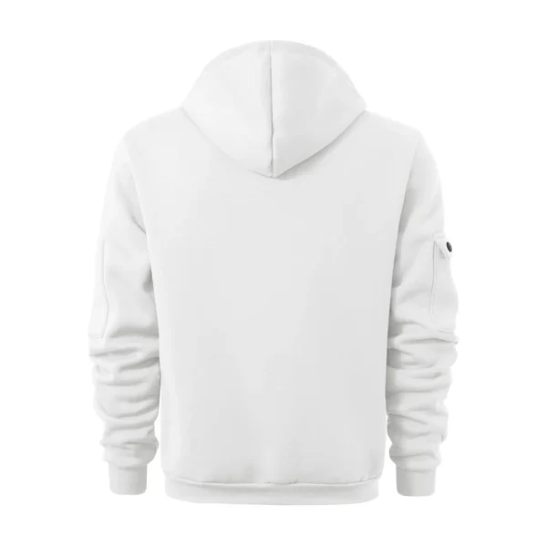 Men's Printed Sweatshirt Hoodie Zipper Arm Pocket Cardigan Men's Sports Large - Image 11