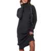 Women's Fall And Winter High Neck Loose Inner Solid Colour Thin Sweater Dress - Image 20