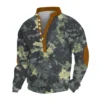 Men's new half zipper long sleeved tactical arm pullover training men's clothing - Image 20