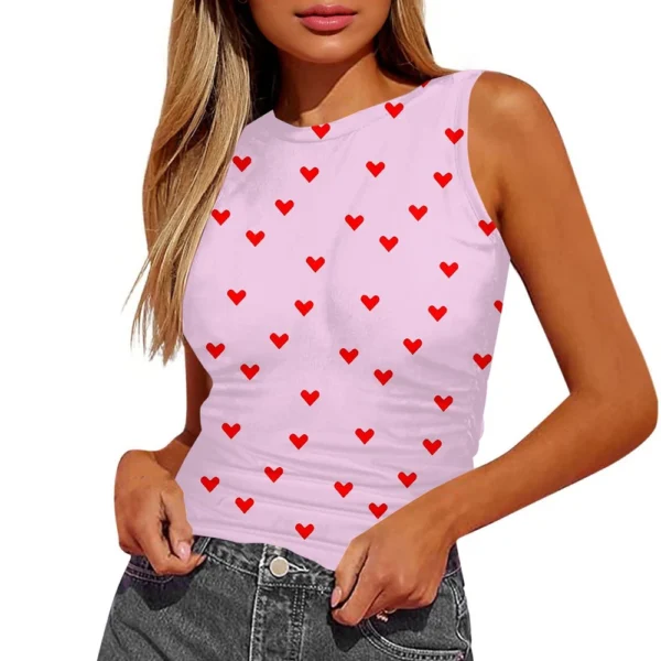 Women's Sleeveless Pleated Vest Shirt Top - Image 26