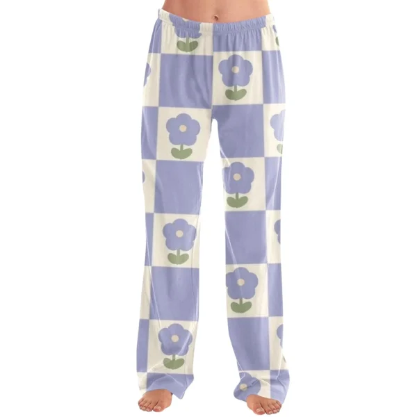 Women's Winter Soild Colored Pants, Full Length Pants, Sports Pants, Home Pants - Image 3